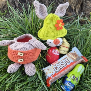 Zöldkalapos Húsvéti Ajándékcsomag! - ünnepi díszek, dekorációk - húsvéti díszek és dekorációk - húsvéti ajándékátadó - Meska.hu