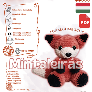 (minta) Roxy a baba róka - amigurumi mintaleírás  - Meska.hu