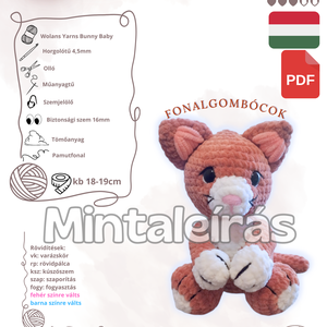 (minta) Lotti a kiscica - amigurumi mintaleírás  - Meska.hu