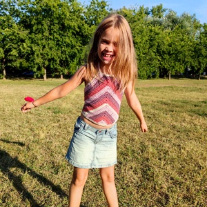 Boho chic horgolt kislány top - ruha & divat - női ruha - top - Meska.hu