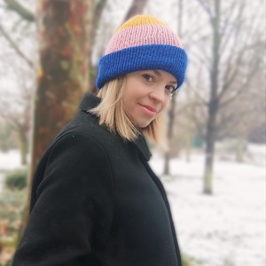 BERLIN - ki-be fordítható sapka  - ruha & divat - sál, sapka, kendő - fejpánt - Meska.hu