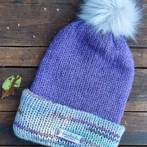 Szederinda lil�ban - gyapjú női sapka  - Meska.hu