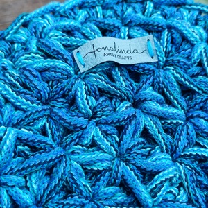 Blue Jasmine horgolt kört�ska - táska & tok - kézitáska & válltáska - alkalmi táska - Meska.hu