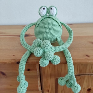 hosszú lábú béka horgolás minta leírása - diy (csináld magad) - szabásminta, útmutató - horgolási minta - Meska.hu