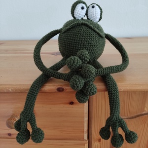 hosszú lábú béka horgolás minta leírása - diy (csináld magad) - szabásminta, útmutató - horgolási minta - Meska.hu
