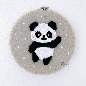 Pandás falikép gyereknapra,babaköszöntőbe - otthon & életmód - babaszoba, gyerekszoba - babaszoba kép - Meska.hu