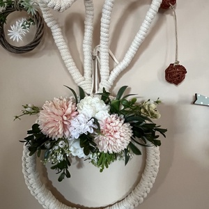 Húsvéti horgolt falidisz, Otthon & Életmód, Dekoráció, Dísztárgy, Horgolás, Virágkötés, MESKA