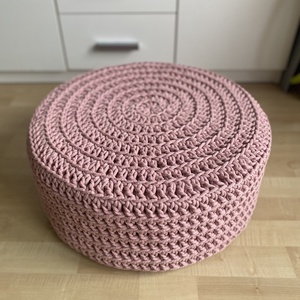 Horgolt szivacs puff d50 - púder - otthon & életmód - bútor - puff - Meska.hu