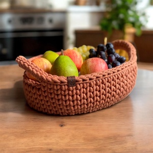 Gyümölcsös kosár - terrakotta - Meska.hu