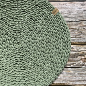 Horgolt tányéralátét Helix - zsálya (6db) - otthon & életmód - konyhafelszerelés, tálalás - tálalás - tányér- és poháralátét - Meska.hu