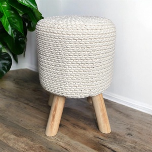 Horgolt kisszék - ekrü, Otthon & Életmód, Bútor, Puff, Horgolás, MESKA