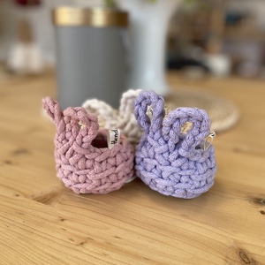 Horgolt nyuszi tojástartó (3db), Otthon & Életmód, Tárolás & Rendszerezés, Tárolókosár, Horgolás, MESKA