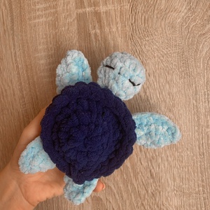 Horgolt kisteknős plüss állat - játék & sport - plüssállat & játékfigura - plüss mesefigurák - Meska.hu