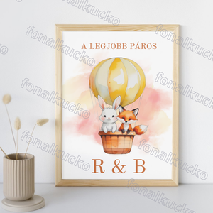 Nyomtatható Legjobb Páros grafika testvér pároknak személyes betűkkel, Otthon & Életmód, Babaszoba, gyerekszoba, Babaszoba kép, Fotó, grafika, rajz, illusztráció, MESKA