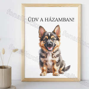 Nyomtatható kutyás falikép németjuhász/ husky / agár - Meska.hu