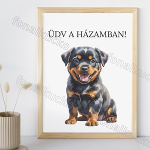 Nyomtatható kutyás falikép rottweiler / bernáthegyi - Meska.hu