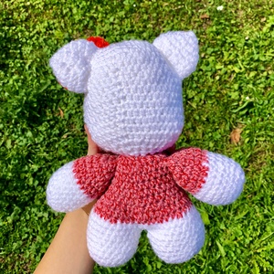 Hello Kitty nagy méretű horgolt plüss játék - játék & sport - plüssállat & játékfigura - cica - Meska.hu