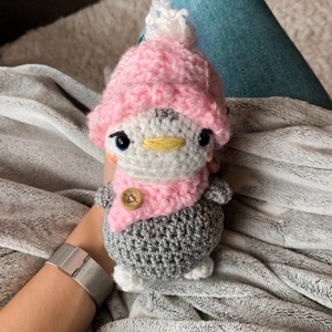 Horgolt karácsonyi pingvin plüss gyerekeknek  - Meska.hu