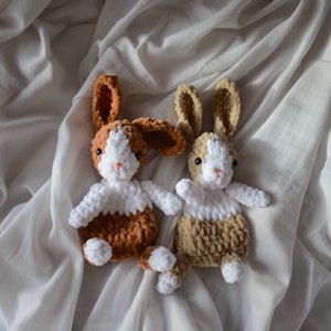 Horgolt nyuszi alvóka plüssök , Játék & Sport, 3 éves kor alattiaknak, Alvóka & Rongyi, Horgolás, MESKA