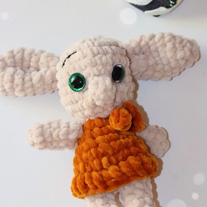 Horgolt Dobby manó plüss figura, Játék & Sport, Plüssállat & Játékfigura, Plüss mesefigurák, Horgolás, MESKA