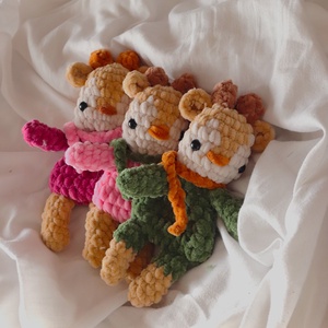 Horgolt őzike alvókák gyerekeknek - Meska.hu