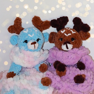 Horgolt nagy őzike alvókák gyerekeknek - játék & sport - 3 éves kor alattiaknak - alvóka & rongyi - Meska.hu