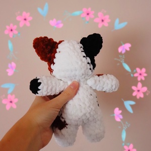 Horgolt foltos cica plüss gyerekeknek - játék & sport - plüssállat & játékfigura - cica - Meska.hu