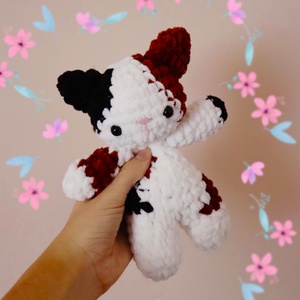 Horgolt foltos cica plüss gyerekeknek, Játék & Sport, Plüssállat & Játékfigura, Cica, Horgolás, MESKA