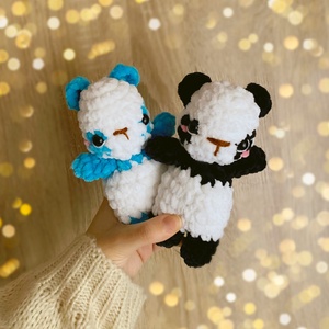 Horgolt panda maci plüssök  - játék & sport - plüssállat & játékfigura - maci - Meska.hu