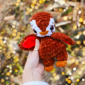 Horgolt karácsonyi pingvin plüss - játék & sport - plüssállat & játékfigura - más figura - Meska.hu