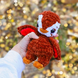 Horgolt karácsonyi pingvin plüss - játék & sport - plüssállat & játékfigura - más figura - Meska.hu