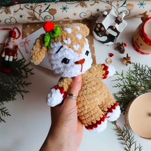 Horgolt karácsonyi rénszarvas plüss gyerekeknek - játék & sport - plüssállat & játékfigura - plüss mesefigurák - Meska.hu