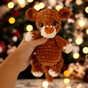 Horgolt kis oroszlán plüss gyerekeknek, Játék & Sport, Plüssállat & Játékfigura, Plüss mesefigurák, Horgolás, MESKA