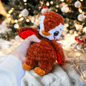 Horgolt karácsonyi pingvin plüss, Játék & Sport, Plüssállat & Játékfigura, Más figura, Horgolás, MESKA