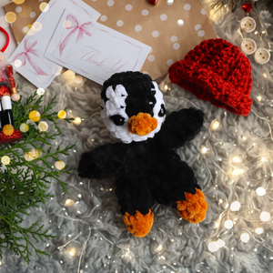 Horgolt pingvin alvóka sapkában, Játék & Sport, Plüssállat & Játékfigura, Plüss mesefigurák, Horgolás, MESKA