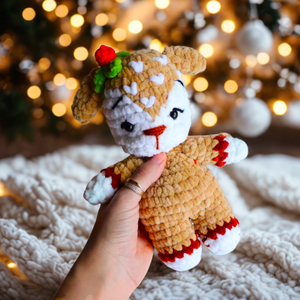 Horgolt karácsonyi rénszarvas plüss gyerekeknek, Játék & Sport, Plüssállat & Játékfigura, Plüss mesefigurák, Horgolás, MESKA