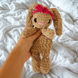 Horgolt nyuszi alvóka plüss, Játék & Sport, Plüssállat & Játékfigura, Nyuszi, Horgolás, MESKA