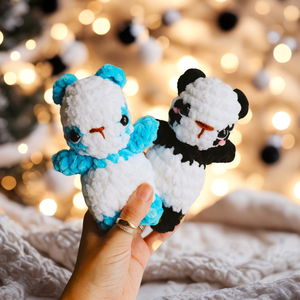 Horgolt panda maci plüssök , Játék & Sport, Plüssállat & Játékfigura, Maci, Horgolás, MESKA