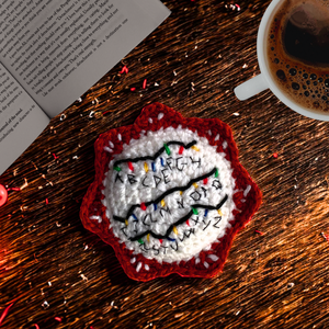 Horgolt Stranger Things stílusú poháralátét - Meska.hu