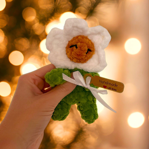 Horgolt virág alvóka plüss gyerekeknek, Játék & Sport, 3 éves kor alattiaknak, Alvóka & Rongyi, Horgolás, MESKA