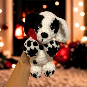 Horgolt dalmata kiskutya plüss gyerekeknek, Játék & Sport, Plüssállat & Játékfigura, Kutya, Horgolás, MESKA