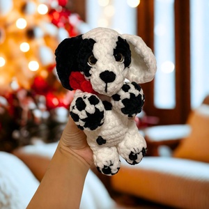 Horgolt dalmata kiskutya plüss gyerekeknek - játék & sport - plüssállat & játékfigura - kutya - Meska.hu