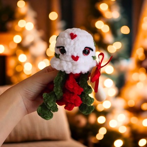 Horgolt karácsonyi polip plüss gyerekeknek - játék & sport - plüssállat & játékfigura - polip - Meska.hu