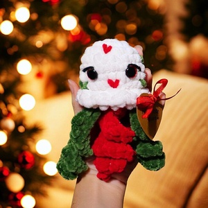 Horgolt karácsonyi polip plüss gyerekeknek, Játék & Sport, Plüssállat & Játékfigura, Polip, Horgolás, MESKA