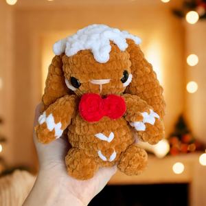 Horgolt Mézeskalács Nyuszi plüss gyerekeknek, Játék & Sport, Plüssállat & Játékfigura, Nyuszi, Horgolás, MESKA