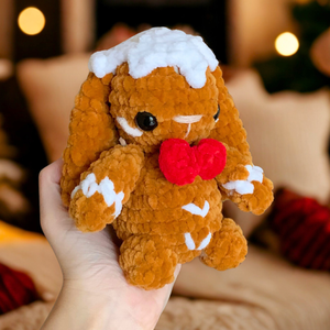 Horgolt Mézeskalács Nyuszi plüss gyerekeknek - Meska.hu