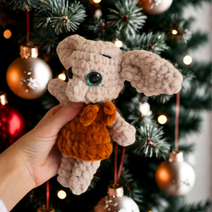 Horgolt Dobby manó plüss figura - játék & sport - plüssállat & játékfigura - plüss mesefigurák - Meska.hu