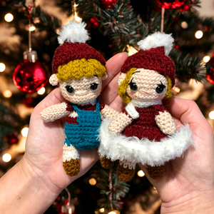 Horgolt karácsonyi manó amigurumi figurák - játék & sport - plüssállat & játékfigura - manó - Meska.hu
