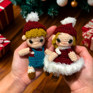 Horgolt karácsonyi manó amigurumi figurák - Meska.hu