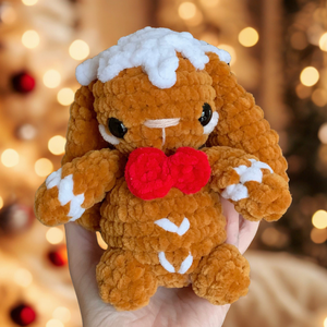 Horgolt Mézeskalács Nyuszi plüss gyerekeknek, Játék & Sport, Plüssállat & Játékfigura, Nyuszi, Horgolás, MESKA